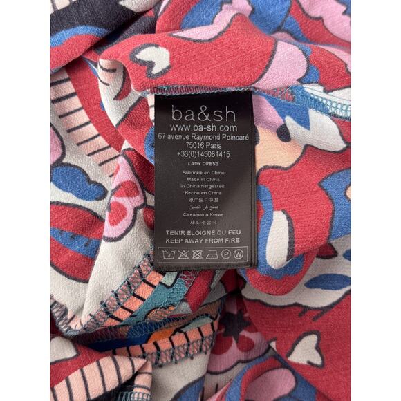 Ba&sh Dress XS Womens Maureen Mini Fun Floral Paisley Print - Picture 8 of 9